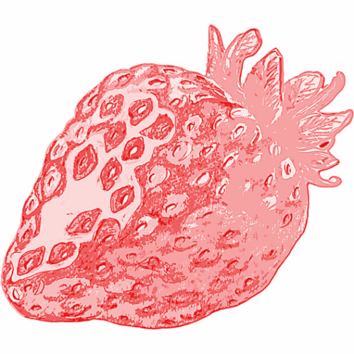 Logo_strawberry sketch_red